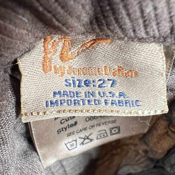 COH Cord Jeans #86 The Sienna Jeans Low Waist Straight Leg in Dark Brown Size 27 - Picture 8 of 9